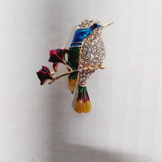 Hummingbird Brooch Pin
